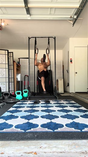 🐐 3‑Fingertips Ring Pull‑Up Mastery Pull‑Up → Chin‑Up Conversion with Flutter Kicks #fitover40