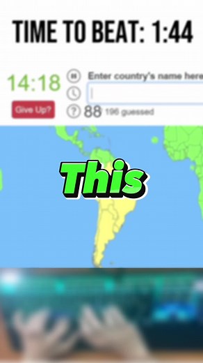 TYPING ALL THE COUNTRIES WR? #typing #speedtyping #keyboard