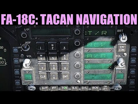 FA-18C Hornet: TACAN & Radial Intercept Navigation Tutorial | DCS WORLD