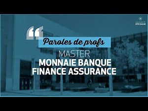 Paroles de prof - Master Monnaie Banque Finance Assurance