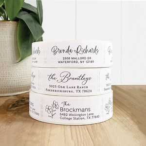 Address Labels on Rolls. Great for Wedding Return Address Labels - Personalized Modern & Simple Labels Stickers for Mailing Invitations - Etsy
