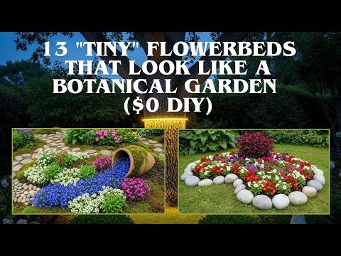 13 "Tiny" Flowerbeds That Look Like a Botanical Garden ($0 DIY)