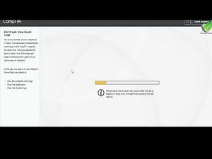 Testout Network + 8.4.10 Lab View Event Logs CMD