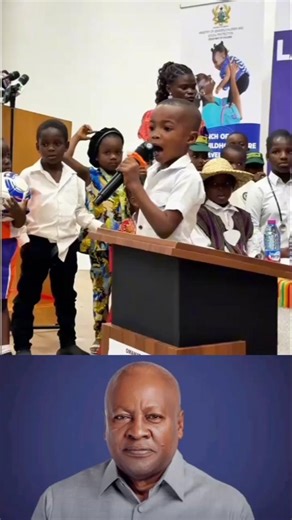 Children Praises Mahama at the 𝐏𝐡𝐃 officially launches the Early Childhood Care