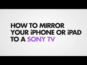 How to Screen Mirror iPhone to Sony Bravia (Android) TV - Wireless streaming and casting