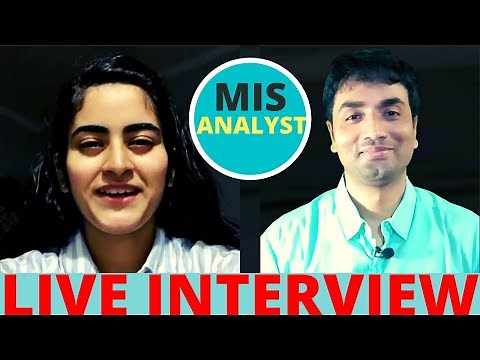 LIVE Interview of MIS ANALYST | How to Crack MIS Interview |Experienced and Freshers