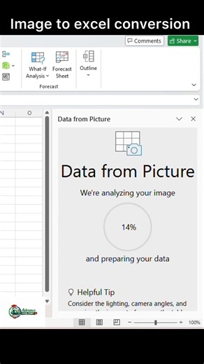 Image to Excel Conversion in Excel | Convert Picture Data to Excel Easily