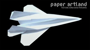 Paper Jet Tutorial: Raptor F22 | Included Flight Test
