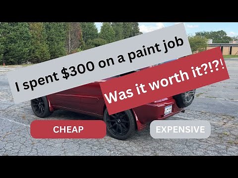 cheap ECONO/MAACO paint job review! CHEAP vs EXPENSIVE paint job. Is it worth it???