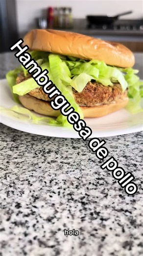 Receta de hamburguesa de pollo empanizada fácil