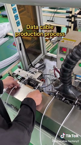 Data cable production process #fyp #factory #datacable