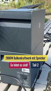 Build your own balcony power plant with storage! #balconypowerplant #photovoltaics