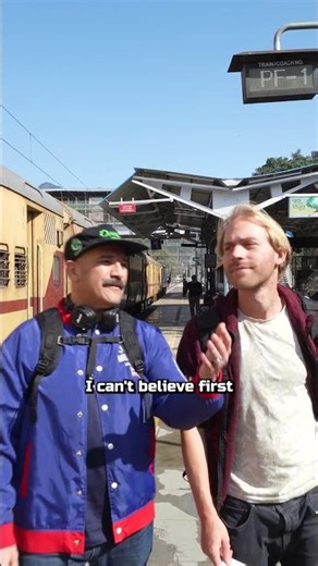 First time taking the train in India 🛤️🚆