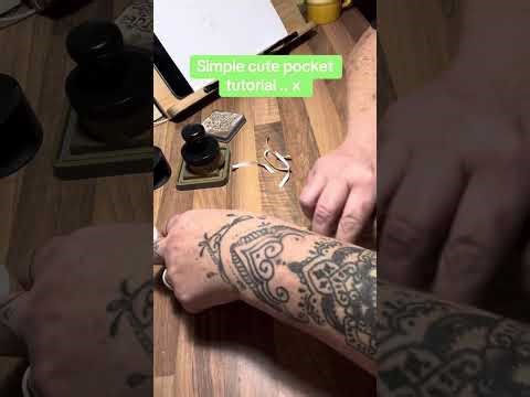 Simple fold out pocket tutorial