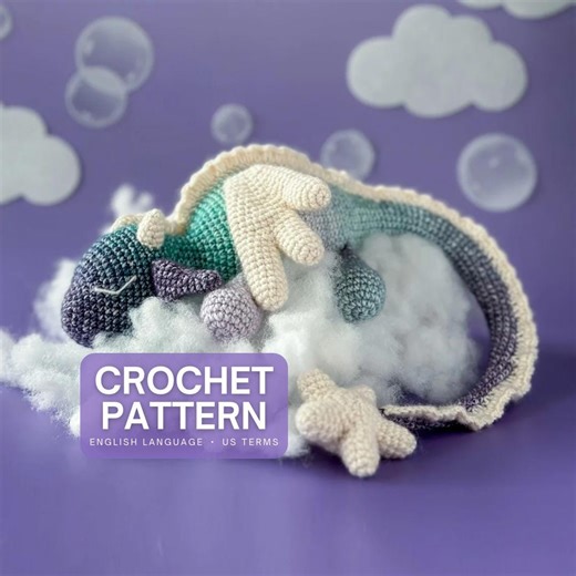 Dreamy the Sleepy Dragon, Low-sew Amigurumi Crochet Pattern (PDF File), English, US Terms - Etsy Australia