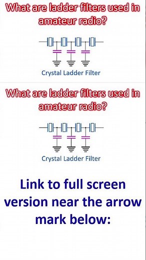 What are ladder filters used in amateur radio?