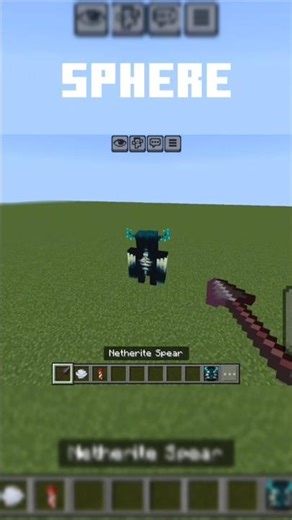 testing the sphere in Minecraft PE #mrtgtechno