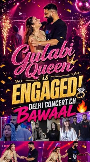 Gulabi Queen is ENGAGED! 💍 Delhi Concert Ch Bawaal 🔥 | Jasmine Sandlas & Shekhar Chaudhary