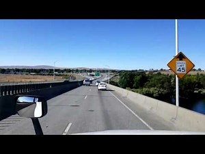Bigrigtravels Live! Leaving Pasco, Washington to Boardman, Oregon July 11, 2016