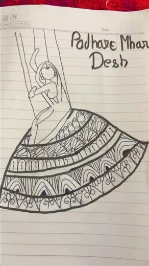 Rajasthan Kathputli drawing part one