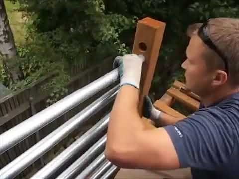 How to Make And Install Metal Railing, Deck Railing, Conduit Railing