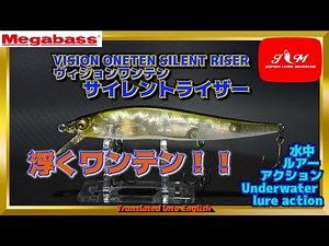 【水中動画】【VISION 110 SILENT RISER】力尽きて浮上するワンテンがリアル過ぎる… メガバス ビジョンワンテンサイレントライザー びじょんわんてんさいれんとらいざー
