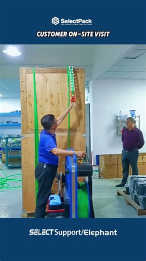 📍 First Look: Pallet Strap Machine Meets the Real World | SelectPack™ | #shorts #ergostrapmachine