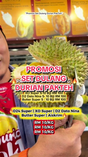 Promosi Spesial Durian PakTeh Menjelang Musim