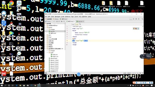 html网页编写简单网页案例