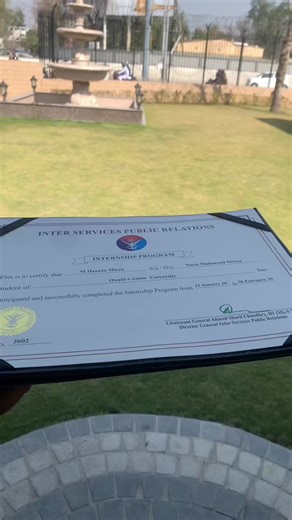 ISPR Internship: A Successful Completion