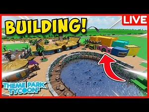 Building DETAILED Entrance in Theme park Tycoon 2 LIVE!