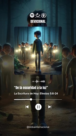 🔔 #DevocionalDelDía | “De la oscuridad a la luz” Todos buscamos el mejor glow up, pero el más importante ocurre en el interior. Antes vivíamos en la sombra, confundidos o tratando de encajar, pero ahora todo cambió. No se trata de brillar para que te vean a ti, sino de vivir de una forma tan auténtica que otros puedan ver a Jesús a través de ti. ¡Hoy es un buen día para salir de las sombras y caminar en Su luz! 🎧 Escúchalo aquí: 📲 Spotify: 🔗 https://open.spotify.com/show/3wTSpiWqeeZgCXEv8ITJ