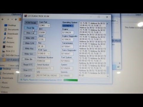 How to read & write a new tune to LS pcm ecm without HP Tuner, in under 10 mins. So easy.........