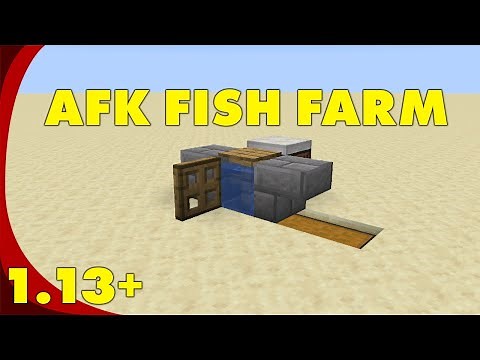 Minecraft | AFK Fish Farm (Version 1.13-1.15) (No longer working as of 1.16+)