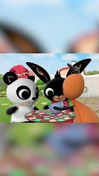 Bing and Pando Learn to Blow Bubbles 🫧 @BingBunny #Bing #Shorts #Cartoons