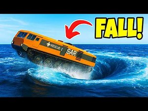 Amphibious SAR Truck VS MEGA WHIRLPOOL In Stormworks!