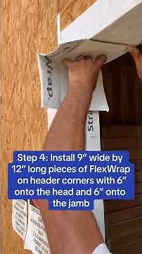 Wrap the Cavity Method for Non-Flanged Door BEFORE Tyvek Installed