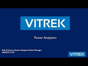 Vitrek Power Analyzer Webinar