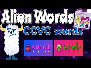 ALIEN WORDS PHASE 4 BASICS 4 Group 4: CCVC WORDS 👽 PHONIC SCREEN PRACTISE 💚 Miss Ellis #alienwords