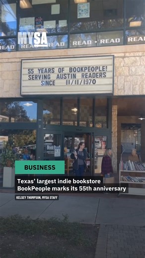 For more than half a century, a bookstore nestled in the heart of Austin has been an oasis for book lovers, authors and local creatives seeking out community and reprieve 📚️ Now, Texas' largest independent bookstore is ringing in 55 years in business as well as its status as a beloved third space in Texas' capital city. You can read more about the history of BookPeople 🔗 bit.ly/4nTuTEr | MySA