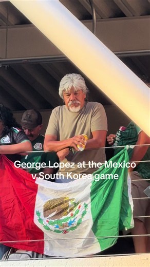 George Lopez looking down on everybody #georgelopez #mexico #worldcup #sjearthquakes #abcnews