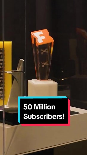 The new 50 million play button for Movieclips!! #youtube #playbutton #50million #fypp #50m #interesting #award