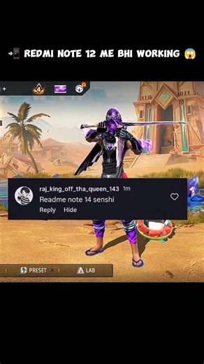 Redmi note 12 + Redmi note 14 📲 working sensitivity pro level sensitivity 😱#shorts #shortvideo