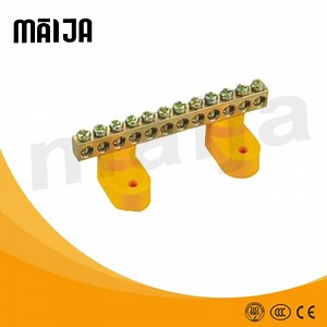 [Hot Item] Blue Screw Brass Ground Wire Terminal Block Earth and Neutral Block