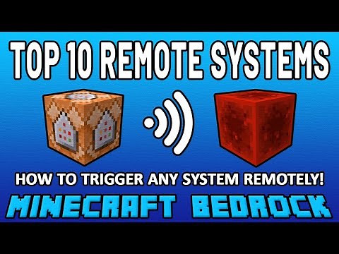 Top 10 Remote Systems! How to activate ANY system REMOTELY! (Minecraft Bedrock) (Command Tutorial)