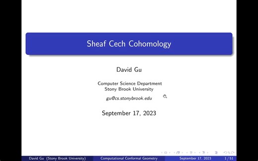 Sheaf Cech Cohomology