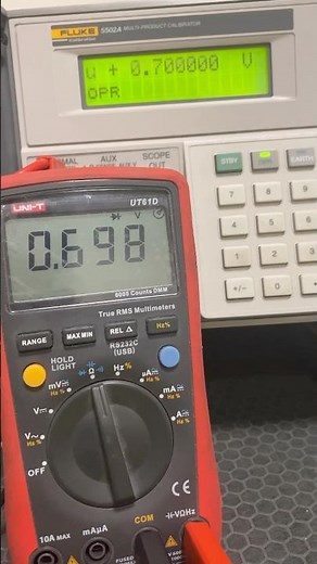 How to Perform Diode Calibration On a UNI-T Multimeter #calibration #multimeter #shorts #technology