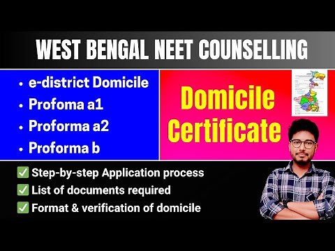 Domicile Certificate For West Bengal | How To Apply ? Proforma A1, A2 & B Explained!