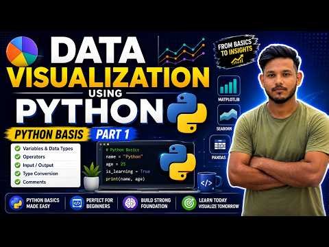 Python Basics Part 1 | Data Visualization Using Python | Python Programming