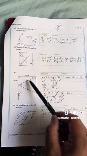 Live Geometry Tutorial for Grade 10, 11, and 12 Students